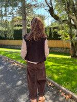 Pantalon velours côtelé – TU jusqu’au 44 – Camel, chocolat ou noir 🖤