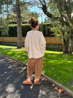 Gilet manches bouffantes – beige, camel ou noir