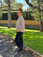 Chemise à carreaux & froufrous – TU jusqu’au 44 – Camel, chocolat ou noir 🖤
