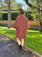 Manteau moumoute demi-saison – Marron, noir ou beige – TU jusqu'au 50 ★