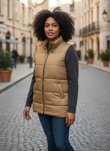 ★ Doudoune sans manches – Style & confort pour l’automne