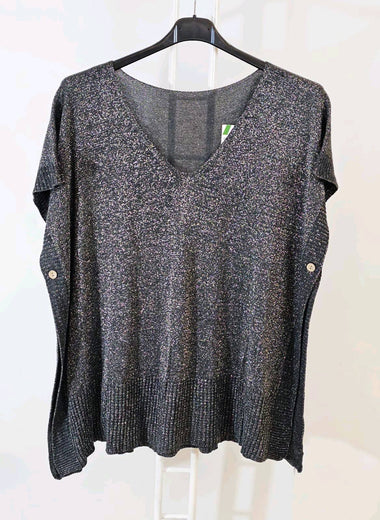 Pull sans manches brillant – Loulou l’Étoile – Taille unique jusqu’au 48