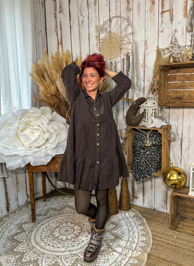 Robe en velours côtelé – Loulou l’Étoile ★ Made in Italy