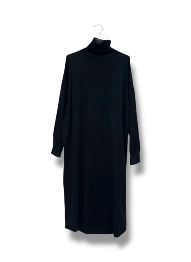 Robe longue col roulé ultra douce – TU jusqu’au 48 – Noir ou Marron