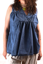 Débardeur Broderie Col V – Célina