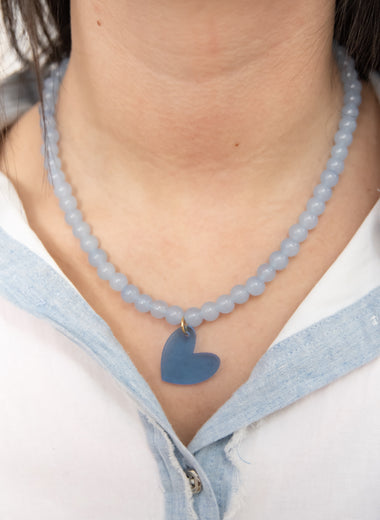 Collier Athena Bleu ciel