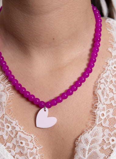 Collier Athena fuchsia