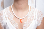 Collier Athena summer blanc