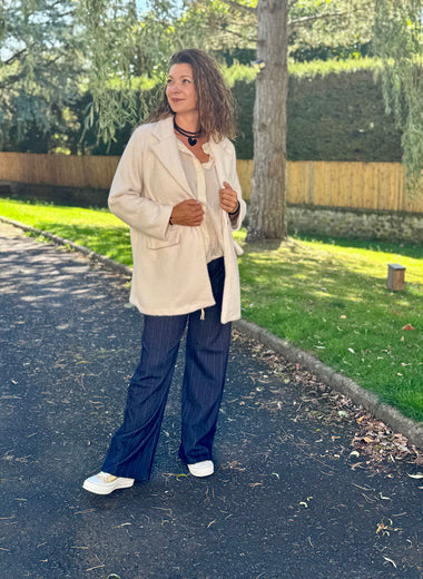 Manteau demi-saison – TU jusqu’au 44 – Noir ou Blanc cassé ⭐️