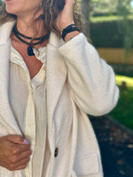 Manteau demi-saison – TU jusqu’au 44 – Noir ou Blanc cassé ⭐️
