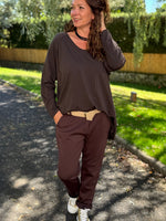 Pantalon Jog habillé avec ceinture – TU jusqu’au 44 ⭐️