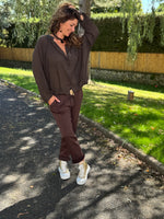 Blouse fluide en coton – Taille unique jusqu’au 44 – Écru, marron, terracotta 🖤