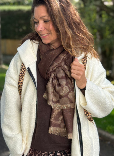 ★ Manteau laine bouillie mi-saison – Écru, Noir ou Marron