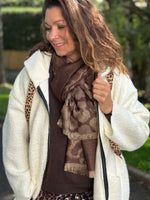 ★ Manteau laine bouillie mi-saison – Écru, Noir ou Marron