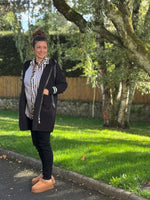Manteau mi-saison zippé – TU jusqu’au 46 – Camel ou noir 🖤