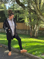 Manteau mi-saison zippé – TU jusqu’au 46 – Camel ou noir 🖤