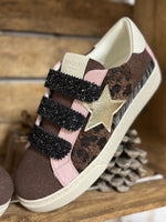 ★ Baskets Léopard à Scratch – Paillettes & Détails Fun