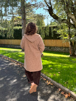 Manteau à capuche zippé avec poches – Camel ou Noir – TU jusqu’au 44