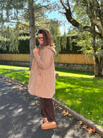 Manteau à capuche zippé avec poches – Camel ou Noir – TU jusqu’au 44