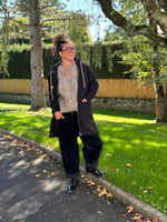 Manteau à capuche zippé avec poches – Camel ou Noir – TU jusqu’au 44