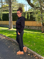 ★ Jogging chic à sequins – coton stretch