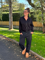 ★ Jogging chic à sequins – coton stretch