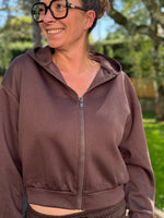 ★ Veste zippée à capuche – coupe loose