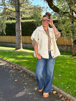 Veste sans manches en laine bouillie – TU jusqu’au 52 – Beige ou Marron ★