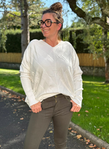 Legging kaki zippé – confortable & stylé – du 38 au 50