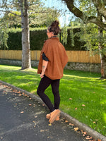 Veste sans manches en laine bouillie – TU jusqu’au 52 – Beige ou Marron ★