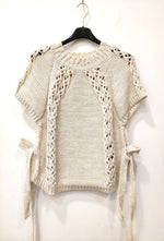 ★ Pull ajouré à liens – Beige ou Noir