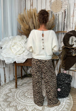 Pantalon fluide imprimé léopard ★ Made in Italy