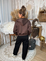 ★ Veste zippée à capuche – coupe loose