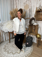 ★ Gilet sans manches matelassé – Noir ou Blanc cassé