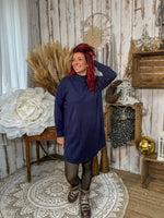 ★ Robe  mi-longue – Élégance sobre & douceur absolue