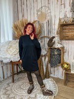 ★ Robe  mi-longue – Élégance sobre & douceur absolue