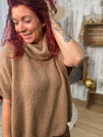 Pull sans manches col roulé – Loulou l’Étoile ★ Tout doux ★ Made in Italy