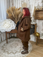 Manteau à capuche doublure léopard & étoile – Loulou l’Étoile ★ Made in Italy