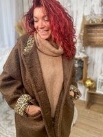 Manteau à capuche doublure léopard & étoile – Loulou l’Étoile ★ Made in Italy