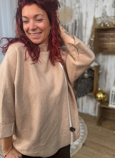 Pull loose ruban décoratif – Loulou l’Étoile ★ Made in Italy