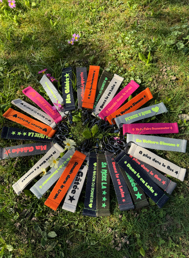 Porte clés rose pâle
